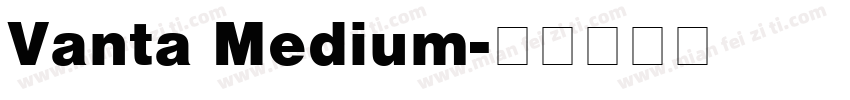 Vanta Medium字体转换